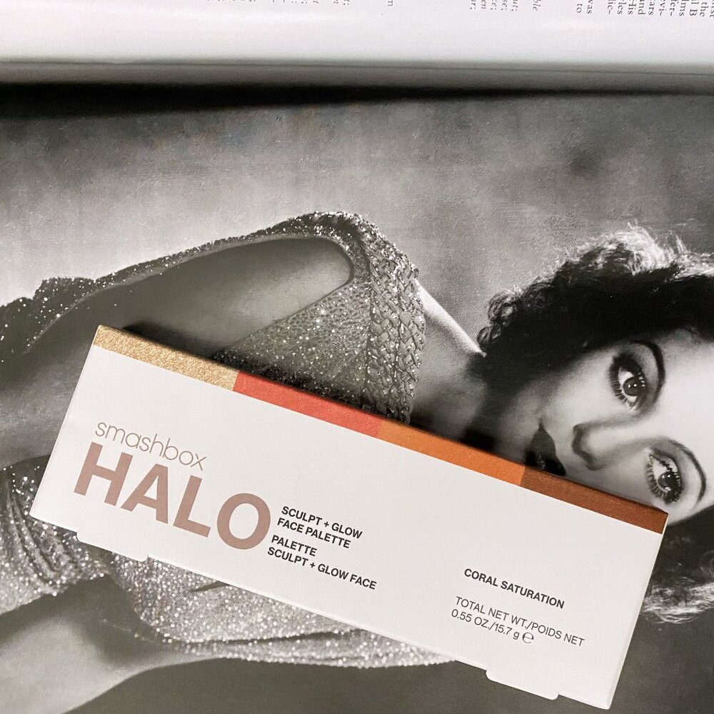 Smashbox Halo Sculpt Contour, Blush, and Highlight Palette - Coral Saturation